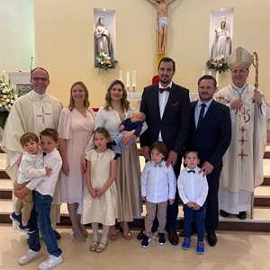 Biskup Šaško krstio šesto dijete u obitelji Biško